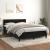 Pat box spring cu saltea, negru, 140x190 cm, catifea GartenMobel Dekor