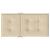 Perne cu spătar mic, 6 buc., bej, 100x50x3 cm, textil oxford GartenMobel Dekor