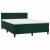 Pat box spring cu saltea, verde închis, 140x200 cm, catifea GartenMobel Dekor