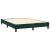 Pat box spring cu saltea, verde închis, 140x200 cm, catifea GartenMobel Dekor