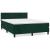 Pat box spring cu saltea, verde închis, 140x200 cm, catifea GartenMobel Dekor