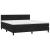 Pat box spring cu saltea, negru, 160x200 cm, catifea GartenMobel Dekor