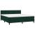 Pat box spring cu saltea, verde închis, 160x200 cm, catifea GartenMobel Dekor