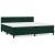 Pat box spring cu saltea, verde închis, 200x200 cm, catifea GartenMobel Dekor