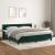 Pat box spring cu saltea, verde închis, 200x200 cm, catifea GartenMobel Dekor
