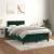 Pat box spring cu saltea, verde închis, 120x200 cm, catifea GartenMobel Dekor