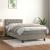 Pat box spring cu saltea, gri deschis, 80x200 cm, catifea GartenMobel Dekor