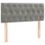Pat box spring cu saltea, gri deschis, 90x190 cm, catifea GartenMobel Dekor