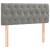 Pat box spring cu saltea, gri deschis, 90x200 cm, catifea GartenMobel Dekor
