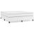 Pat box spring cu saltea, alb, 160x200 cm, piele ecologică GartenMobel Dekor