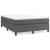 Pat box spring cu saltea, gri, 160x200 cm, piele ecologică GartenMobel Dekor