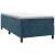 Pat box spring cu saltea, albastru închis, 80x200 cm, catifea GartenMobel Dekor