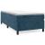 Pat box spring cu saltea, albastru închis, 80x200 cm, catifea GartenMobel Dekor