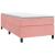 Pat box spring cu saltea, roz, 80x200 cm, catifea GartenMobel Dekor