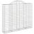 Coșuri gabion arcuite 5 buc, 200x30x160/180 cm, fier galvanizat GartenMobel Dekor