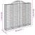 Coșuri gabion arcuite 7 buc, 200x30x160/180 cm, fier galvanizat GartenMobel Dekor