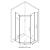 Cabină de duș pentagonală Leziter Celtic 90x90 cm, fără tavă, profil negru