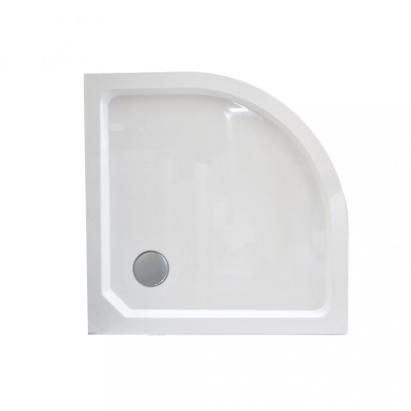 Wellis Cădiță de duș curbata înaltă din SMC 80x80x14 cm, alb