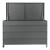 Ladă de grădină House Nordic Cassis 650 L, aluminiu gri, 160x82x85 cm