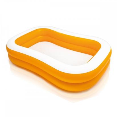 Piscină gonflabilă Intex pentru familie 229x147x46 cm, portocaliu