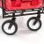 Cărucior de plajă pliabil Leziter pentru grădină, 80 kg, roșu