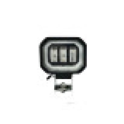 Proiector LED DRL cu angel eyes alb 6000K, 1500lm, 30W, 12-24V (ZC-4SQ)