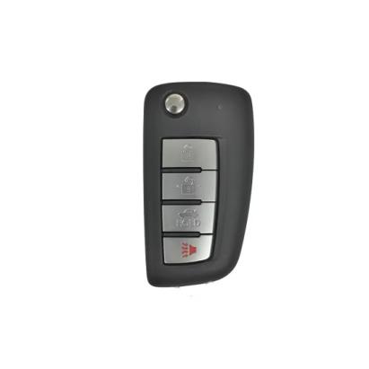 Carcasă cheie telecomandă compatibilă Nissan, 4 butoane, cu lamelă metalică 5040-3+1