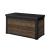 Ladă de grădină Curver Decocoat 380 L, efect lemn nuc, capac blocabil