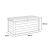 Ladă de grădină Curver Decocoat 380 L, din plastic, aspect lemn frasin