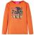 Tricou pentru copii cu mâneci lungi, portocaliu ars, 104 GartenMobel Dekor