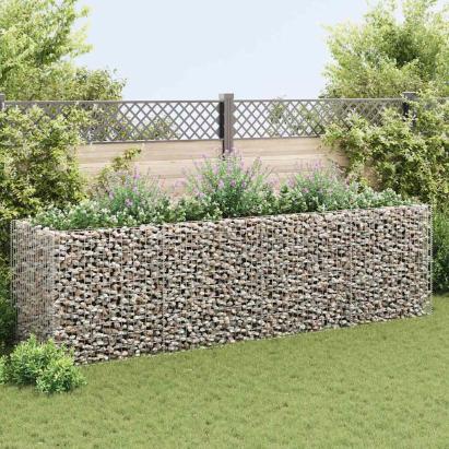 Strat înălțat gabion, 360 x 90 x 100 cm, oțel  GartenMobel Dekor