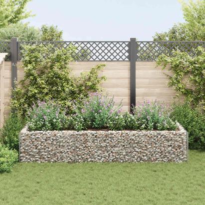 Strat înălțat gabion, 270 x 90 x 50 cm, oțel  GartenMobel Dekor