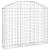 Coș gabion arcuit, 150x30x120/140 cm, fier galvanizat GartenMobel Dekor