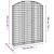 Coș gabion arcuit, 150x30x180/200 cm, fier galvanizat GartenMobel Dekor