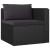 Set mobilier de grădină cu perne, 9 piese, negru, poliratan GartenMobel Dekor