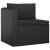 Set mobilier de grădină cu perne, 9 piese, negru, poliratan GartenMobel Dekor