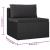 Set mobilier de grădină cu perne, 9 piese, negru, poliratan GartenMobel Dekor
