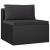 Set mobilier de grădină cu perne, 9 piese, negru, poliratan GartenMobel Dekor