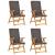 Set mobilier de grădină cu perne gri, 5 piese, lemn masiv tec GartenMobel Dekor