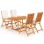 Set mobilier de grădină cu perne, 5 piese, lemn masiv de tec GartenMobel Dekor