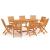 Set mobilier de grădină, 9 piese, lemn masiv de tec GartenMobel Dekor