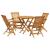 Set mobilier de grădină, 5 piese, lemn masiv de tec GartenMobel Dekor