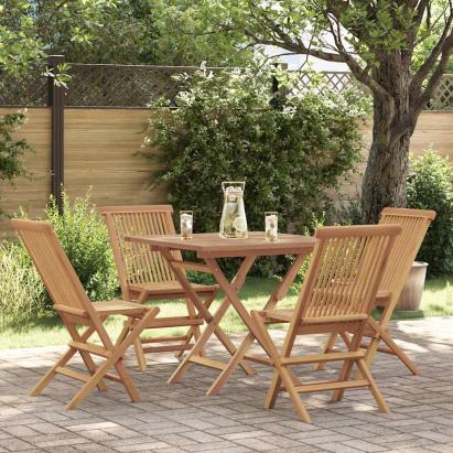 Set mobilier de grădină, 5 piese, lemn masiv de tec GartenMobel Dekor
