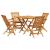 Set mobilier de grădină, 5 piese, lemn masiv de tec GartenMobel Dekor