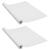 Folii mobilier autoadezive, 2 buc., lemn alb, 500 x 90 cm, PVC GartenMobel Dekor
