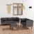 Set mobilier de grădină cu perne, 6 piese, gri, poliratan GartenMobel Dekor