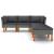 Set mobilier de grădină cu perne, 6 piese, gri, poliratan GartenMobel Dekor