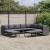 Set mobilier de grădină cu perne, 12 piese, gri, poliratan GartenMobel Dekor
