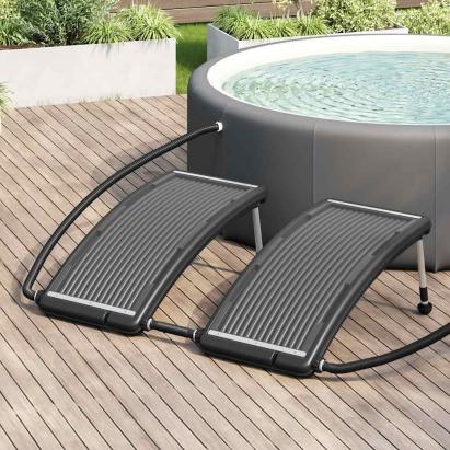Panou solar de încălzire de piscină, 2 buc., 110x65 cm, curbat GartenMobel Dekor