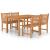 Set de mobilier de grădină cu 5 piese, 150x90 cm, lemn masiv de tec GartenMobel Dekor